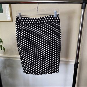 Polka Dot Pencil Skirt